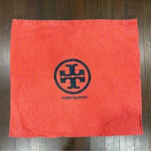 Tory Burch Pink & Orange Large Travel Pouch Logo Bag